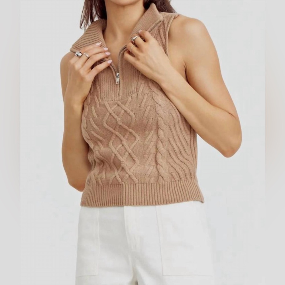 Greylin Taylor Cable Knit Sweater Vest
